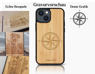 INDIVIDUELL iPhone 13 Mini Bambus-Kunststoff